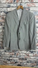 Versace Collection 100% Wool Grey Pinstripe 2 Piece Suit Size IT 52 UK 42 Reg