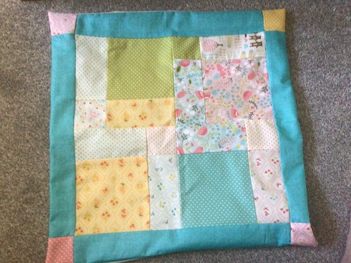 Handmade patchwork cushion - handmade,