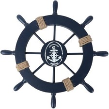 Wooden ship wheel nautical - wooden,