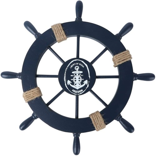 Wooden ship wheel nautical - wooden,