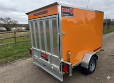 Brand New 8x5x5 Box Van Trailer inc Rear Ramp in Orange 750KG GVW UK DELIVERY✅