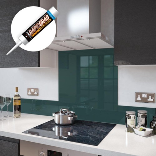 Glass splashbacks emerald - glass,