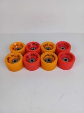 Belair Hockey Roller Skate Wheels Set Of 8 Red/Orange Skating Quad