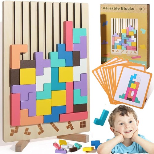 Wooden stacking puzzle - wooden, toy
