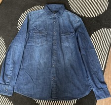 Men’s Jean Shirt large by cedar wood state 100% cotton 