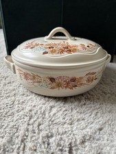 POOLE POTTERY SUMMER GLORY HANDLED OVEN SERVING DISH. EXCELLENT CONDITION