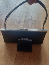 Lovely Set Of 2 Jane Norman Black Bag & Matching Puse