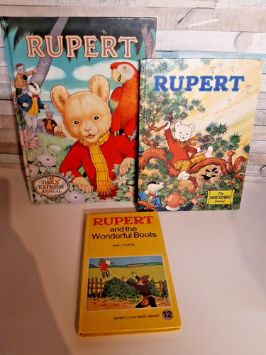 Vintage rupert bear books - vintage,