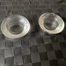 Clear Glass Ikea Tea Light Holders x 2