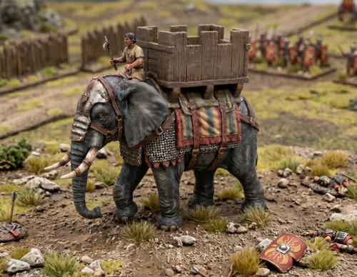 War elephant tabletop - war,