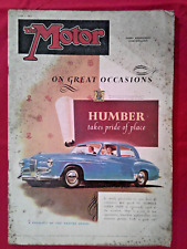 The MOTOR Magazine, June 3rd, 1953. Humber Super Snipe on cover.