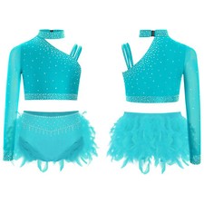 UK Kids Girls Sparkly Sequin