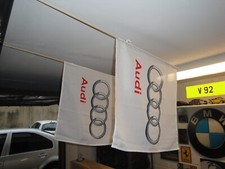 PAIR OF AUDI MOTORSPORT EVENT FLAGS GARAGE SIGN SHOWROOM DEALERSHIP