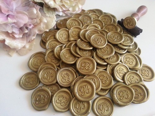 Wax seal stickers letter a - seal,