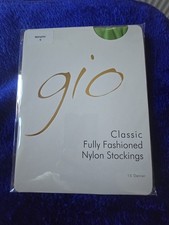 Gio Emerald Ltd Edtion Fully Fashioned Memphis Heel 9.0 Stockings Brand New