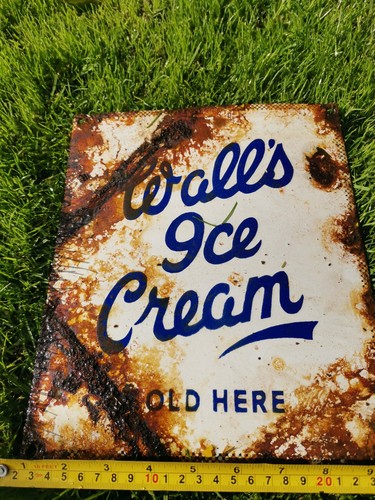 Walls ice cream enamel signs - walls,