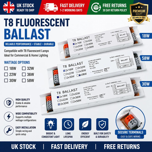 Electronic ballast 2x18w - electronic,