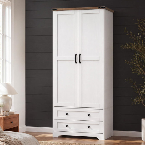 Wooden armoire wardrobe - wooden,