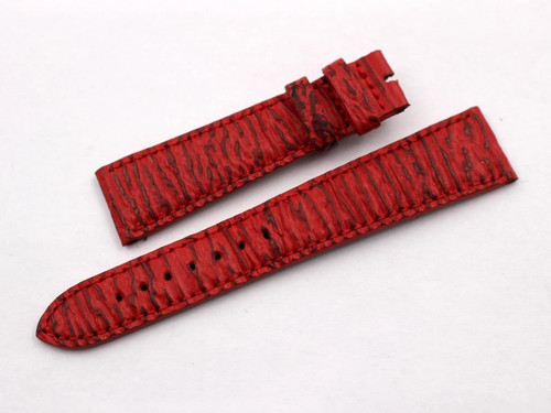 Genuine red shark leather - genuine,