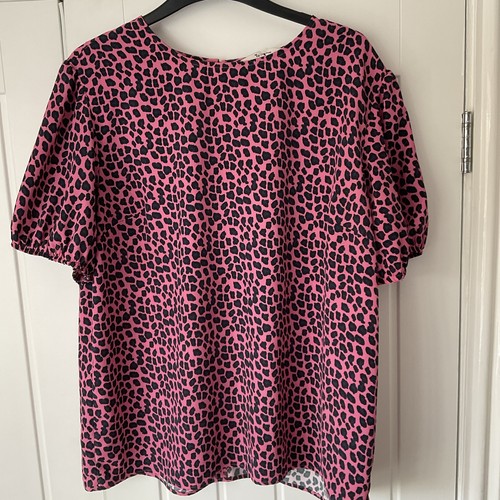 Ladies pink black animal - tu, pink,black