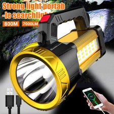 Super Bright LED Spot Light Searchlight Rechargeable Hand Torch Work Light Lamp