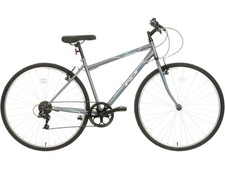 Indi TC1 Mens 6 Gears Steel 700c Grey Hybrid Bike - Medium (Scratches/Rust) B+