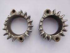 Kawasaki Z1 Z900 two Exhaust Clamps with  6 MM stud holes.