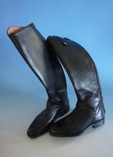 RS1221-100: Sergio Grasso Leather Riding Boots Carat No Lace Up Size 39