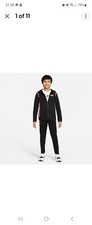 Nike Youth Woven Poly Tracksuit (Black) - Age Xl Large) -