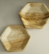 Hexagonal Palm Leaf Plate