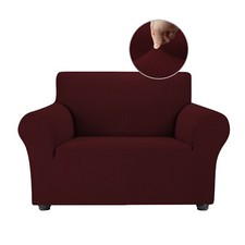 1/2/3 Seater Sofa Covers Slipcover Solid Color Anti-wrinkle Super Stretch Couch