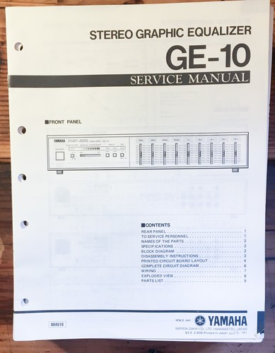 Yamaha graphic equalizer - yamaha,