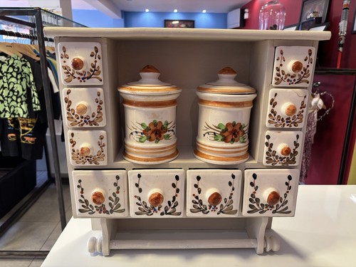 Vintage wall mounted spice - mounted,