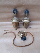 2 x Antique Brass Rise & Fall Counterweight for Pendant Light Pulley