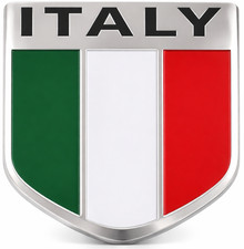 ITALY FLAG SHIELD BADGE -