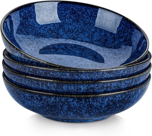Ceramic pasta bowl set 4 - ceramic,