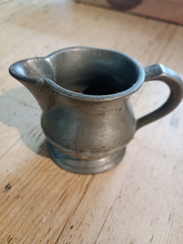 Half gill pewter jug farrow - jug., &