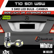 2 x CANBUS 501 5 SMD LED NUMBER PLATE LED WHITE XENON Mercedes C Class W204