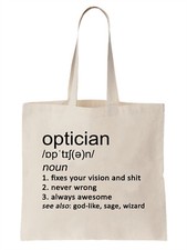 Optician Definition Funny Tote