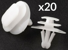 20x CLIPS for RENAULT CLIO MEGANE MK2 DOOR MOULDING EXTERIOR TRIM STRIP PLASTIC