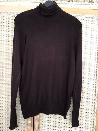 Zara brown roll neck fine - roll, knit