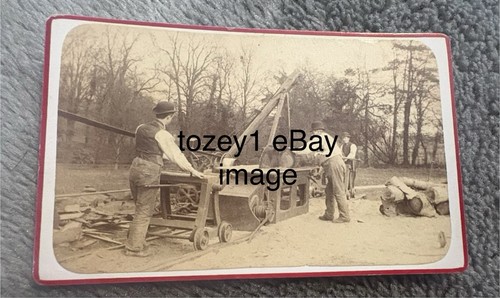 Cdv photograph men working - photograph,