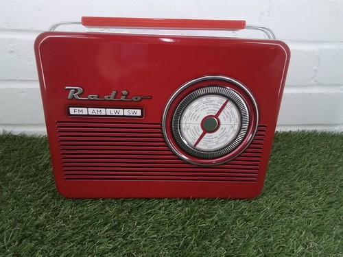 Retro style radio biscuit - biscuit, tin