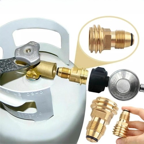 Brass propane tank adapter pol - brass,