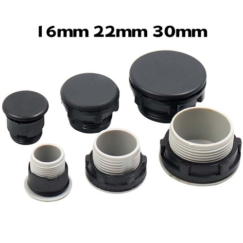 Round plastic black gray - round,
