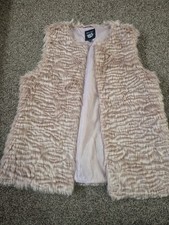 BNWOT - new Look Mink Fake Fur Gillet - Age 14-15 Years