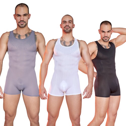 Mens one piece stripe - one-piece,