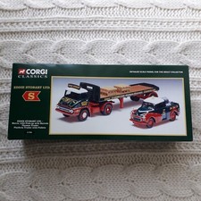 Corgi 31704 Morris Pick-Up & Ford Thames Trader Platform Trailer - Eddie Stobart