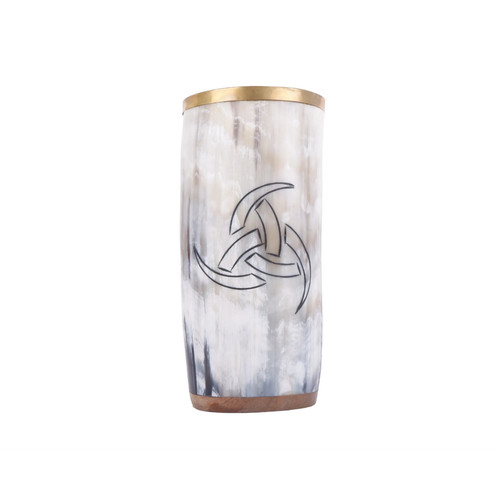 Viking horn mug scratch and - horn,