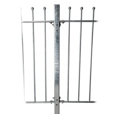 Universal Fence Posts & Fixings Railings Galvanised Metal Iron Fence Steel